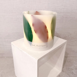 Botanical flower candle(3色リーフ)  LEDティーライトキャンドル付き 送料無料 5枚目の画像