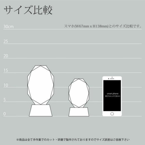 ペットのクリスタル位牌　SB-2  中サイズ～ 4枚目の画像