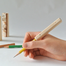 販売11月まで】【在庫限り】鉛筆ホルダー 鉛筆キャップ〈くるみ六角