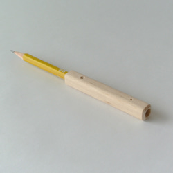 木の鉛筆ホルダー 鉛筆キャップ〈しらかば四角〉鉛筆補助軸 エクステンダー ◎入学◎入園◎ステーショナリー 2枚目の画像