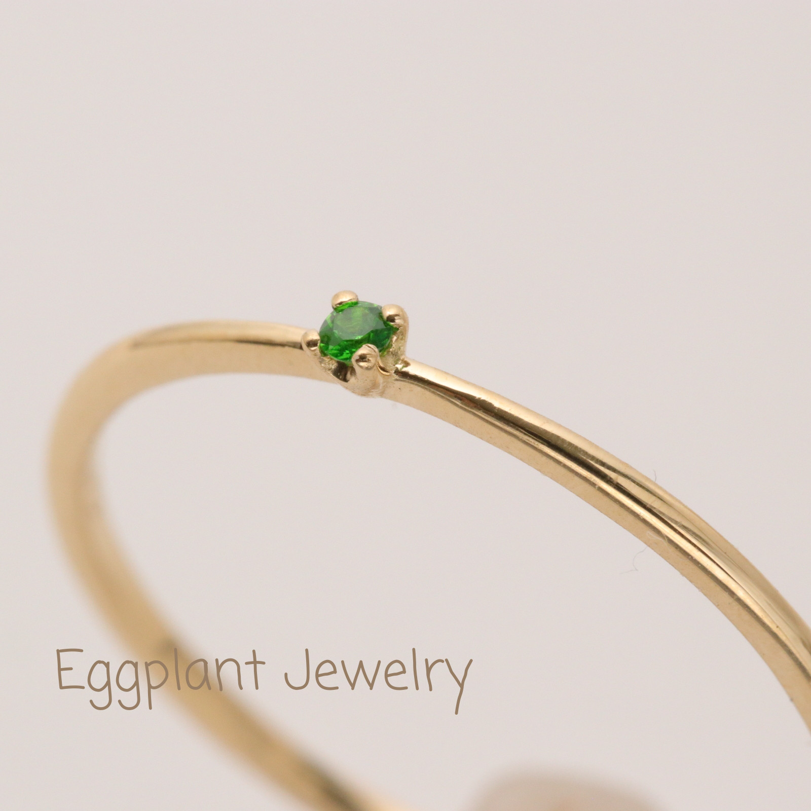 受注生産【K18】デマントイドガーネットリング