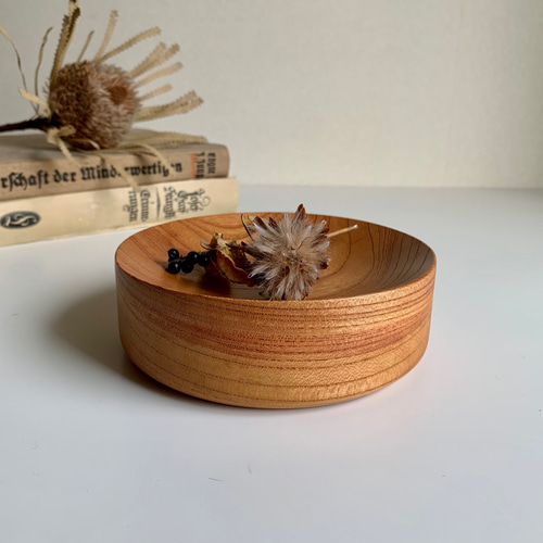 アクセサリー・鍵・時計 小物入れ 木の器 果物入れ 飾り台 直径14