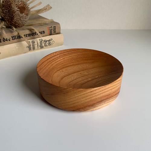 アクセサリー・鍵・時計 小物入れ 木の器 果物入れ 飾り台 直径14