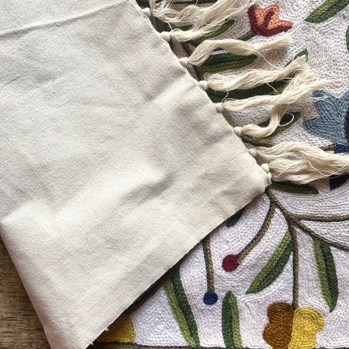 カシミールの手刺繍ラグ カーペット・絨毯・ラグ・マット 『次回発送2