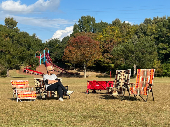 キャンプ/チェアカバー　PENDLETON生地使用　レイチェア 