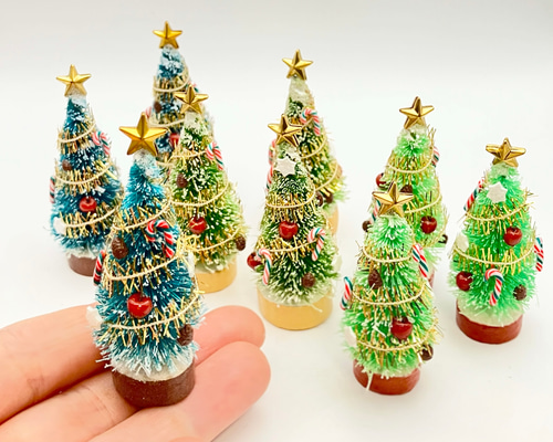 ミニチュア クリスマスツリー|ドールハウスや飾りにぴったりの
