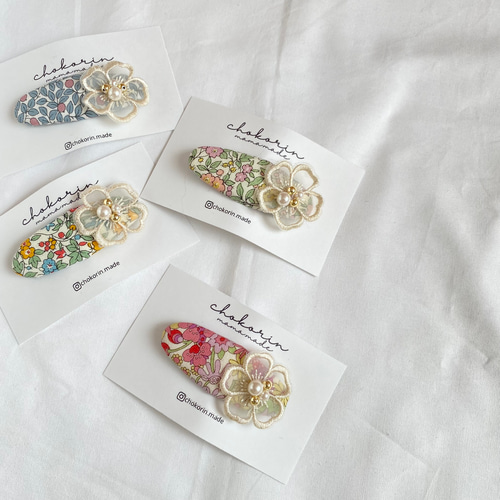 可愛いお花がついたぱっちんぴん パッチンピン ヘアピン キッズ