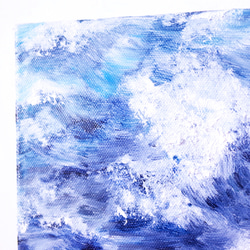 海浪 油畫 F1號 含框尺寸約26*19cm 第3張的照片