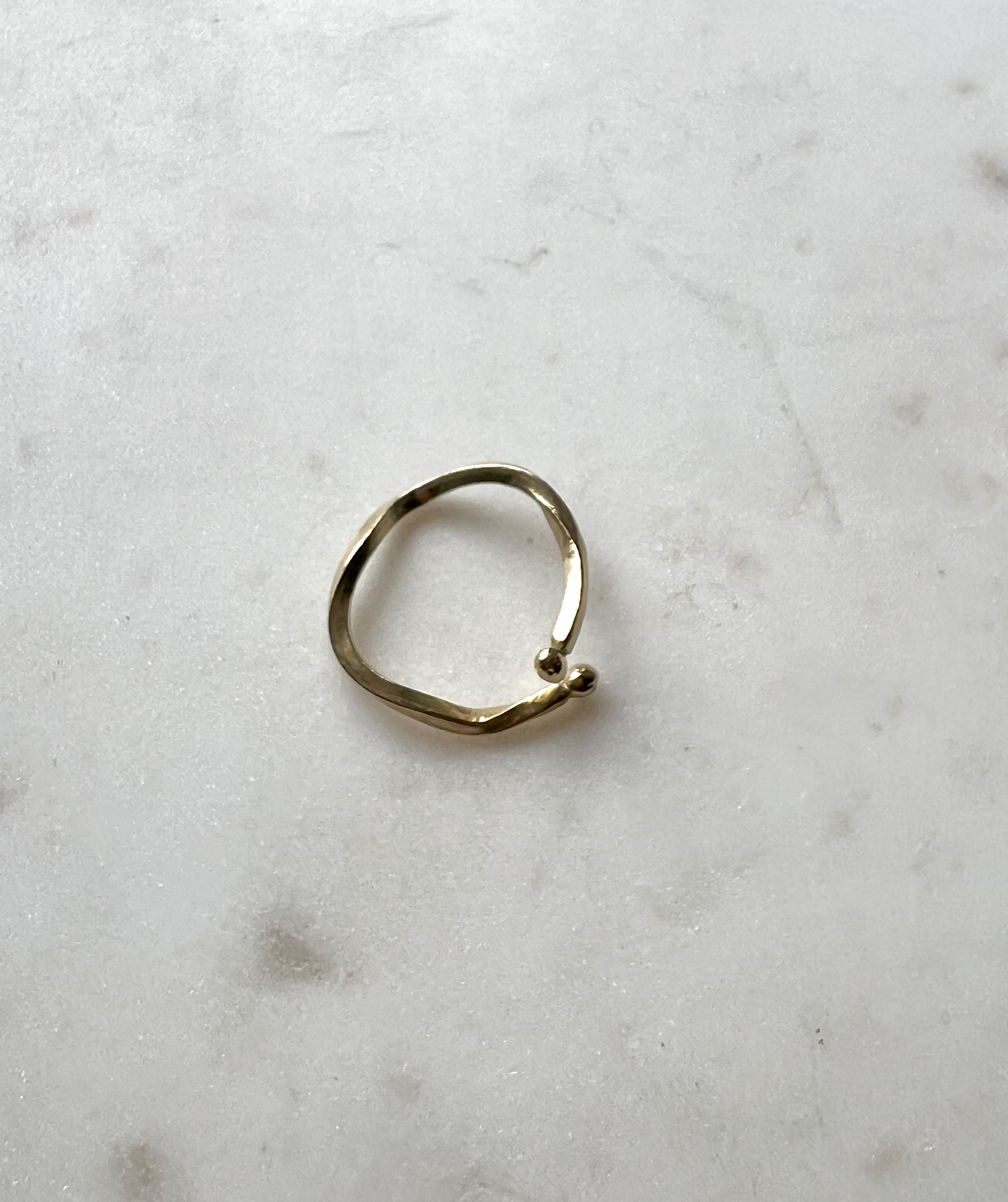 Twist_ゴールド　イヤーカフ(小)　兼　リング