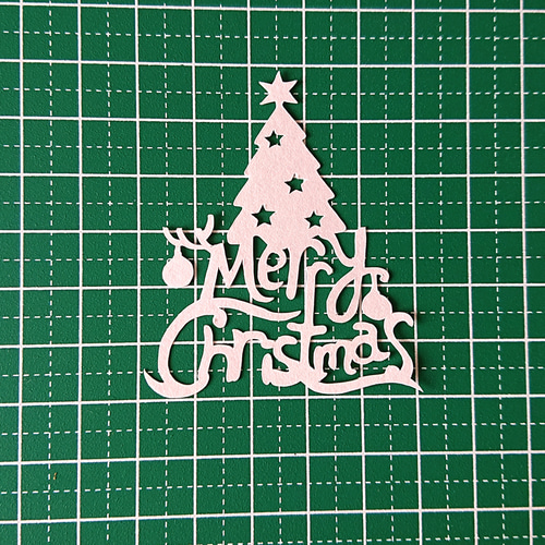 クラフトパンチ メリクリ ロゴ＆ツリー 選べる3色 12枚【076】 DIY