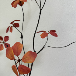 [送料込み] ドウダンツツジ　紅葉 N2 フェイクグリーン　造花 人工観葉植物　2本セット 3枚目の画像