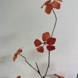 [送料込み] ドウダンツツジ　紅葉 N2 フェイクグリーン　造花 人工観葉植物　2本セット 2枚目の画像