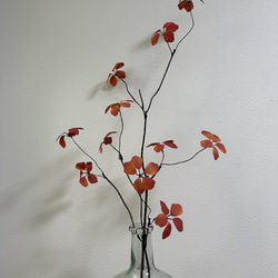 [送料込み] ドウダンツツジ　紅葉 N2 フェイクグリーン　造花 人工観葉植物　2本セット 1枚目の画像