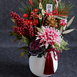お正月★伝統的な門松風アレンジ 白花器 4枚目の画像