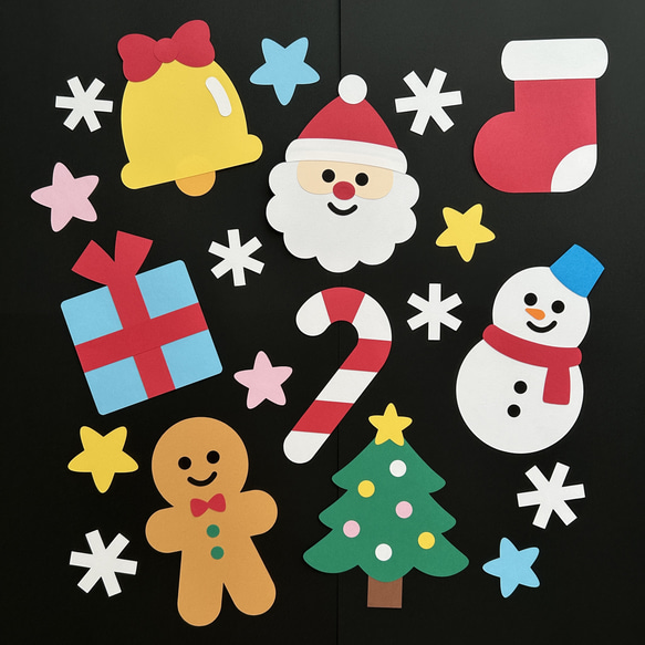クリスマス A 壁面飾り 切り絵 ふわぽん 通販 14919041｜Creema(クリーマ)