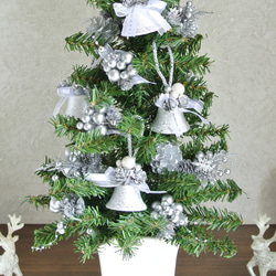 クリスマスブーケ　クリスマスツリー に挿して飾る クリスマスオーナメント　シルバー　（５個入り）　R&yCH66 12枚目の画像