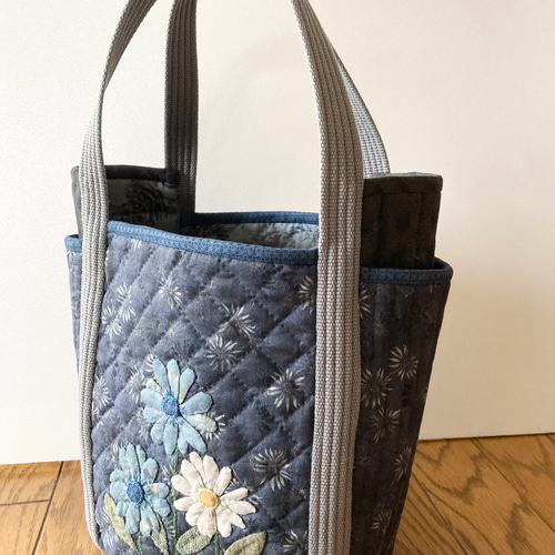 ♡れい✨パッチワークサイドポケット付き2wayトートバック パッチワーク サイドポケット トートバッグ | iichi 日々の