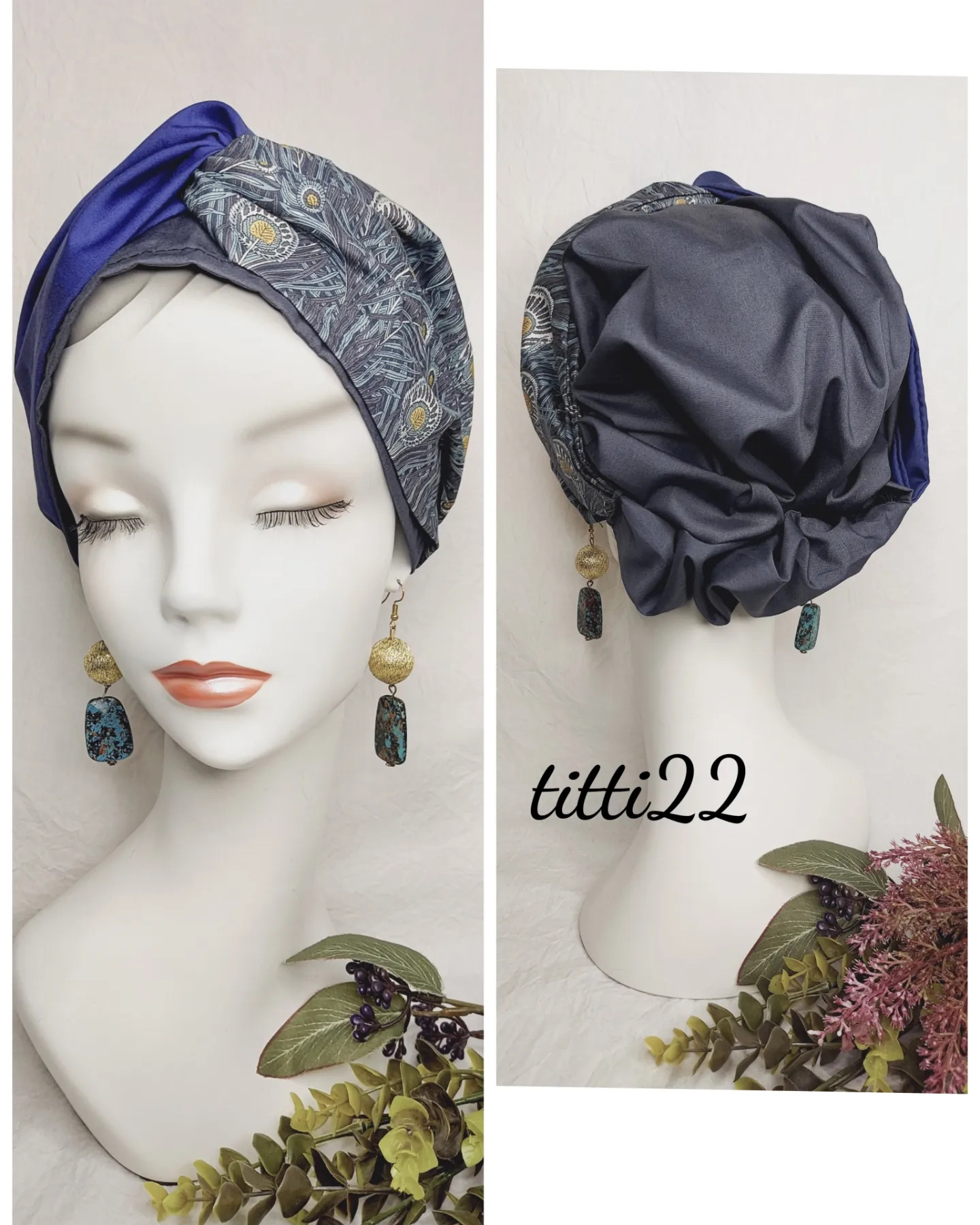 再販！【リバティ】帽子にもなるヘアターバン