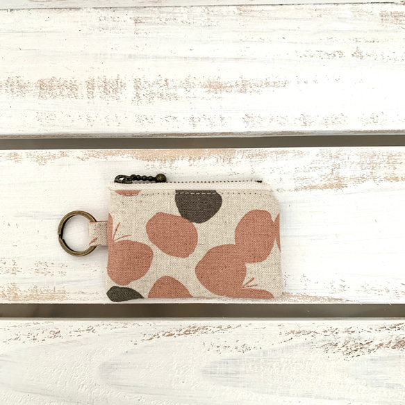 ミニコインパース(バタフライ　ピンク） 1枚目の画像