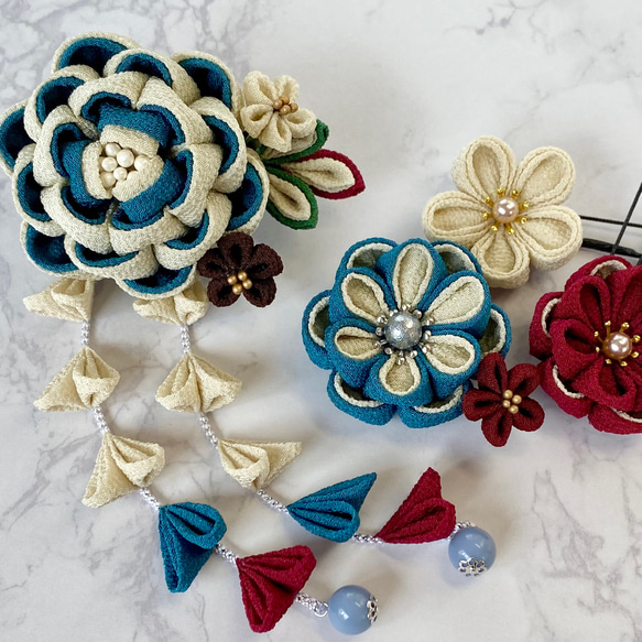 ありあけ】〈カメリア椿〉 ⭐︎OP充実⭐︎ 髪飾り ボブ ショート 成人