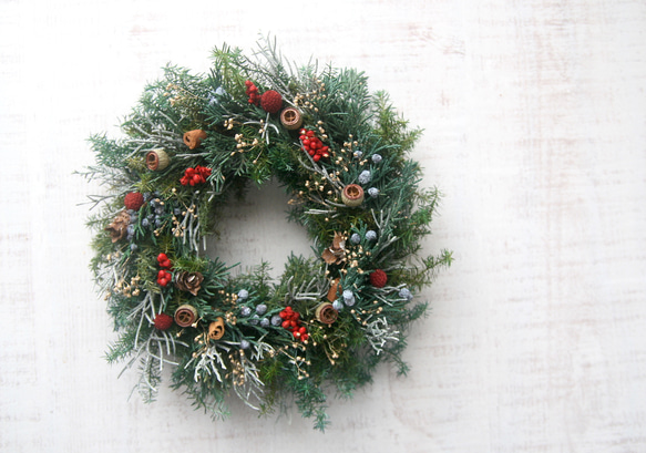【Creema限定！早割価格】Christmas Wreath 3枚目の画像