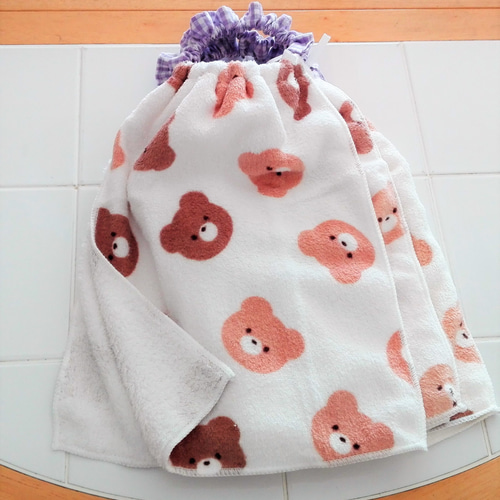 2重】マイクロファイバー タオルエプロン おりこうエプロン 4枚  