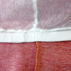 カップ付キャミソ－ル秋冬　オーガニックコットン　赤杢 10枚目の画像