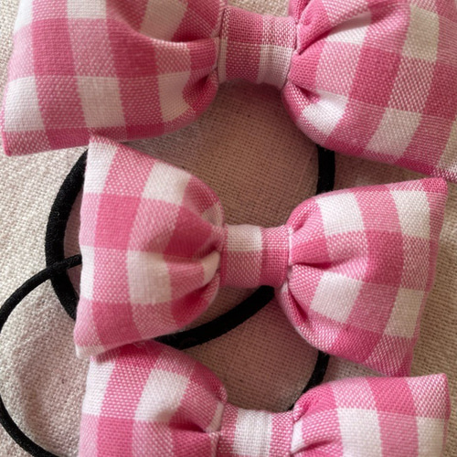 【美品セール!】baby バラリボンチェック柄ピンク 小花柄リボンフリルワンピース(70～90cm)(70cm ピンク系