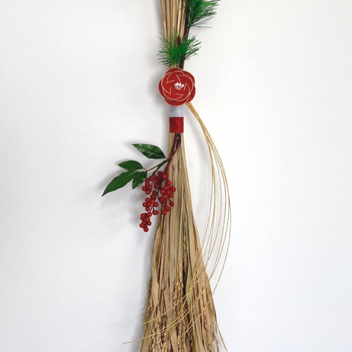 ☆ しめ飾り ❀✿稲穂（松、梅、南天）（大） しめ縄・しめ飾り