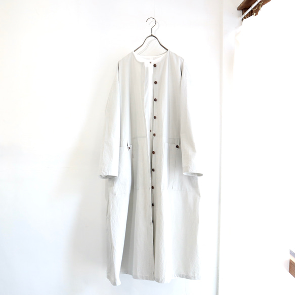 weather cloth pleats pocket coat 9枚目の画像