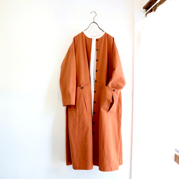 weather cloth pleats pocket coat 15枚目の画像