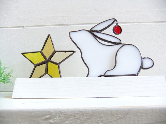 ☆Lucky star Rabbit （yellow)☆　干支 兎　Creema限定 3枚目の画像