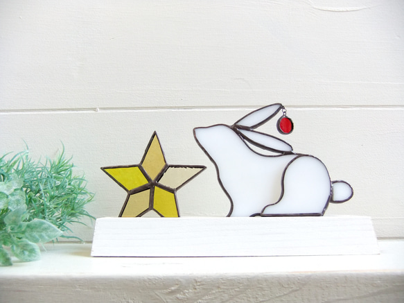 ☆Lucky star Rabbit （yellow)☆　干支 兎　Creema限定 4枚目の画像