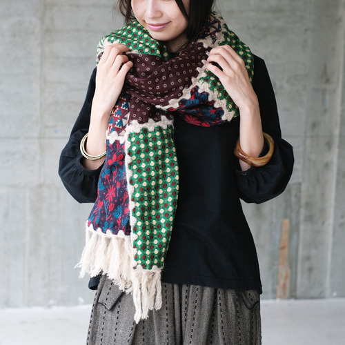 kapital パッチワーク柄 大判 マフラー ストール kapital パッチワーク柄 大判 マフラー ストール 復刻再販】主役