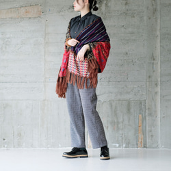 【復刻版】一款吸睛的圍巾！大拼接披肩（22w-18）A款 第5張的照片