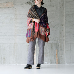 【復刻版】一款吸睛的圍巾！大拼接披肩（22w-18）A款 第8張的照片