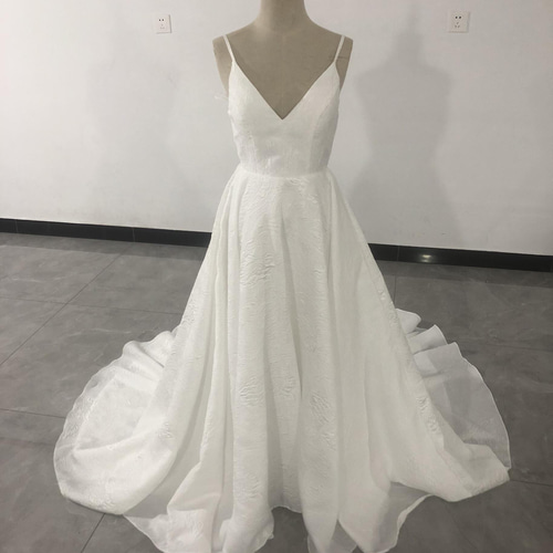 エレガント Vネック パーティードレス トレーン キャミソール Vネック  