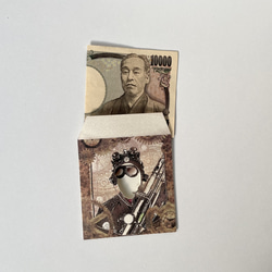 おもしろ ポチ袋（一万円札専用）スチームパンク風デザイン　2枚セット 3枚目の画像