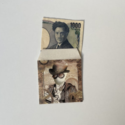おもしろ ポチ袋（千円札専用）スチームパンク風デザイン　2枚セット 3枚目の画像