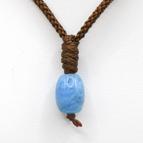 【返品不可】 チューブ アクアマリン ビーズ ネックレス beads163 トップ ネックレス・ペンダント