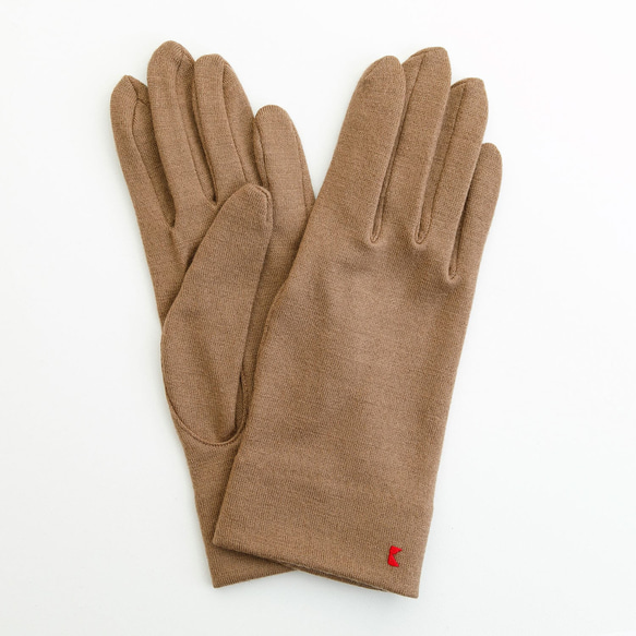 包郵【100%羊毛手套】105 駝色/讓你的雙手看起來更漂亮的手套 第3張的照片