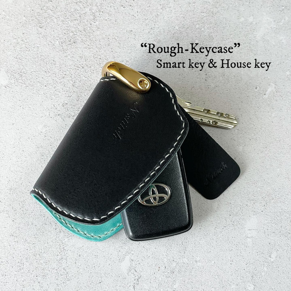 受注製作〉キーケース “Rough-Keycase” スマートキー＋鍵2本収納