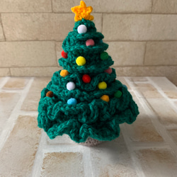 手編みのあったかクリスマスツリー 5枚目の画像