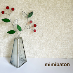 ⚫︎受注製作⚫︎mimibaton＊ステンドグラスフラワー＊ アート