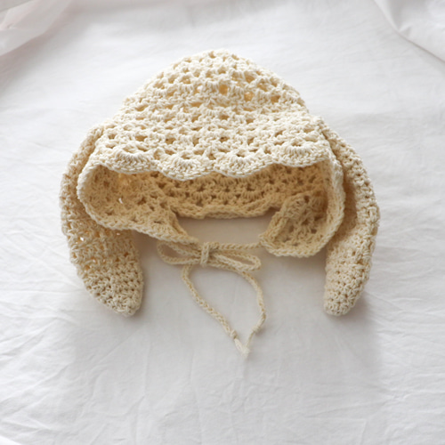 再販！】うさ耳ボンネット 帽子(ベビー・キッズ) mimo.cona 通販