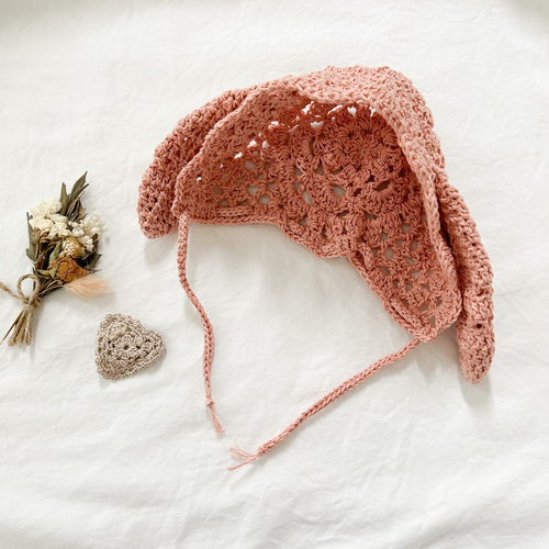 BABY♡うさみみボンネットエンジ White Rabbitのうさみみボンネット