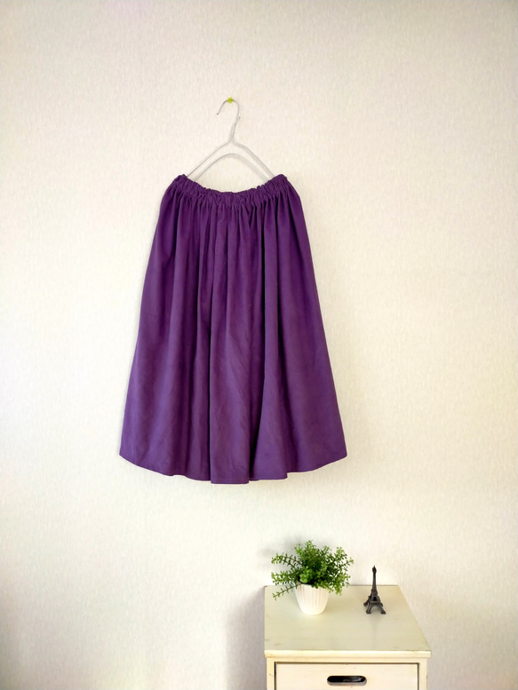 コーデュロイギャザースカート ✨選べる27色 & スカート丈✨ 人気カラー 1枚目の画像