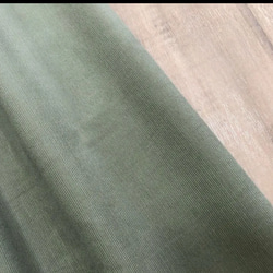 セージグリーン の 綺麗な コーデュロイ ギャザースカート 4枚目の画像