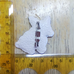 フレンチブルドッグの刺繍ブローチ　フレブル　犬 4枚目の画像