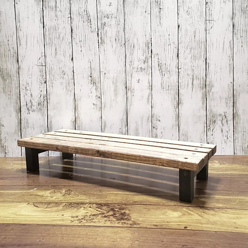 スタイリッシュな/古材風/プランタースタンド/フラワースタンド